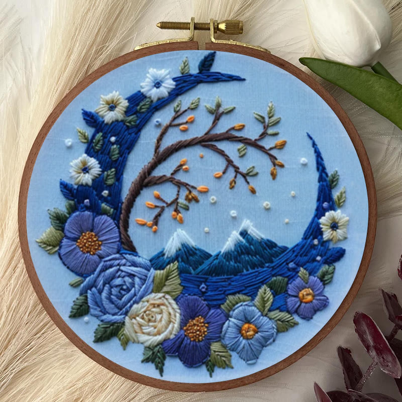 Rubbyoo Embroidery Kit - Woodland Moon | Mystical Handmade Art | Diy Decorative Craft - image 8