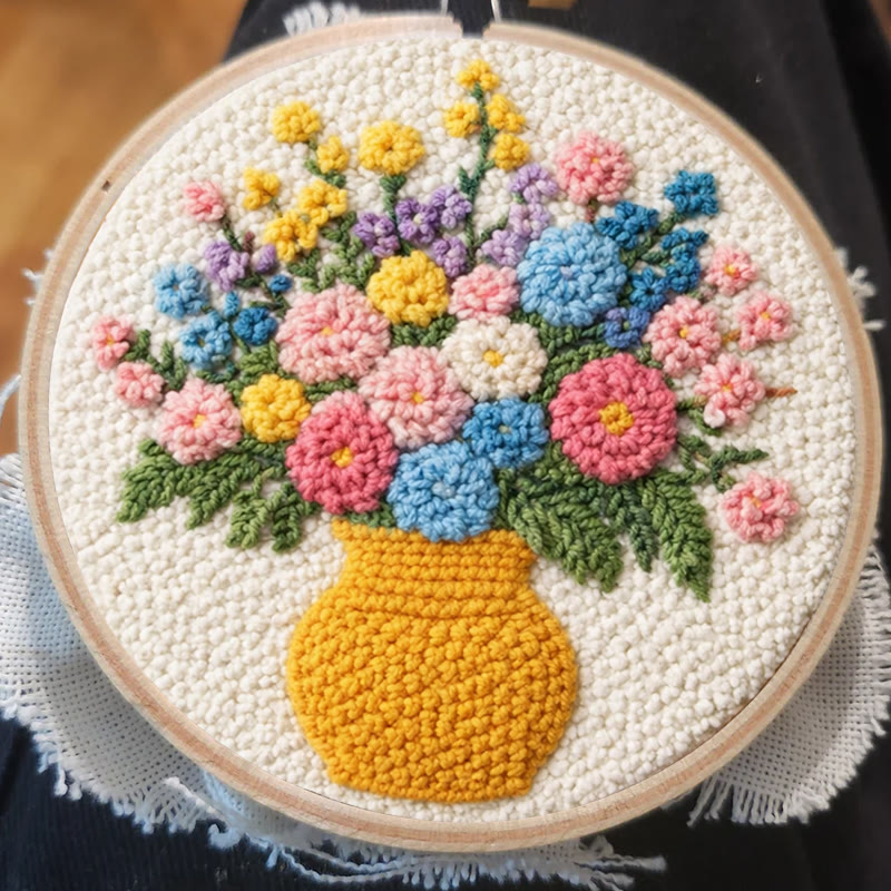 Vibrant Floral Bouquet Punch Needle Kit – Exquisite Handcraft | Perfect Gift For Plant Lovers - image 7