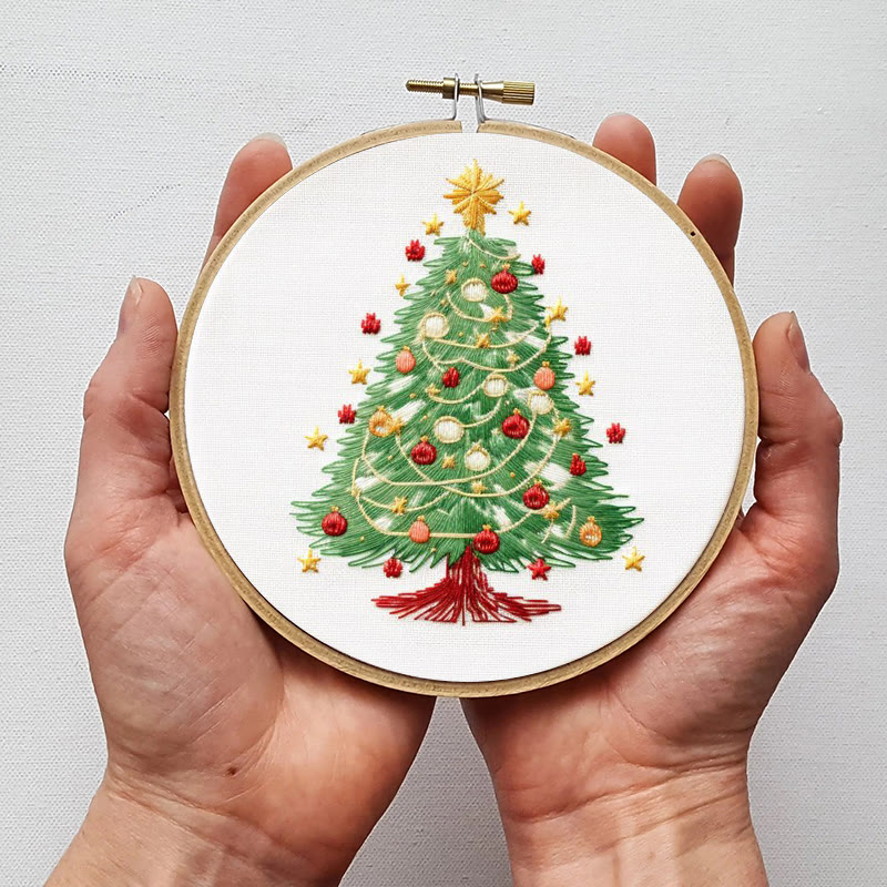 Rubbyoo Embroidery Kit-  Christmas  Festival Tree - image 5