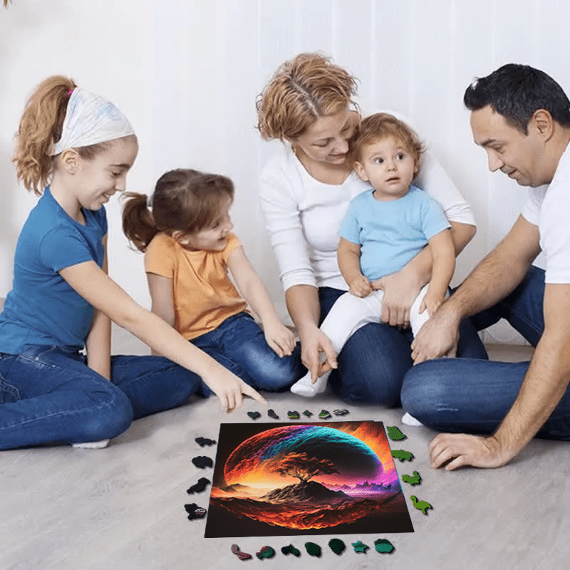 Rainbow World - Wooden Jigsaw Puzzle