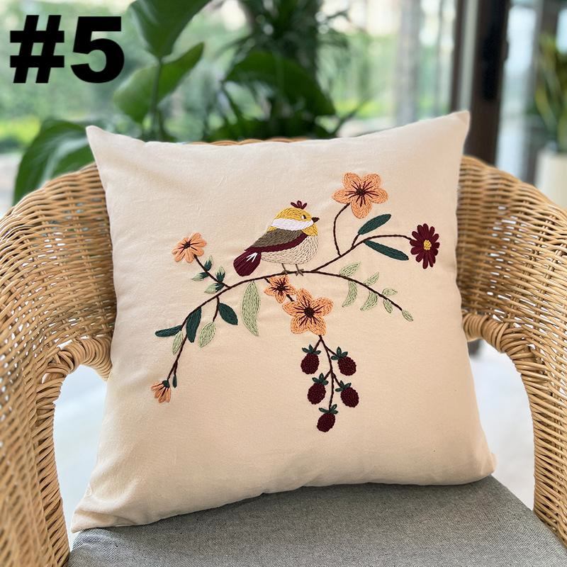 Embroidered Pillow Case Kits  | Wedding Living Room Gift | Diy Sewing Cushion Cover - #5 - image 6