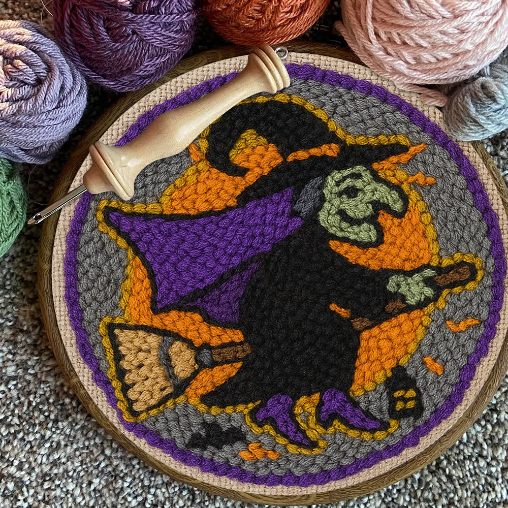 Magic Wizard Punch Needle Kit - Spooky Halloween Gift | Ideal Craft For Home Decor - image 4
