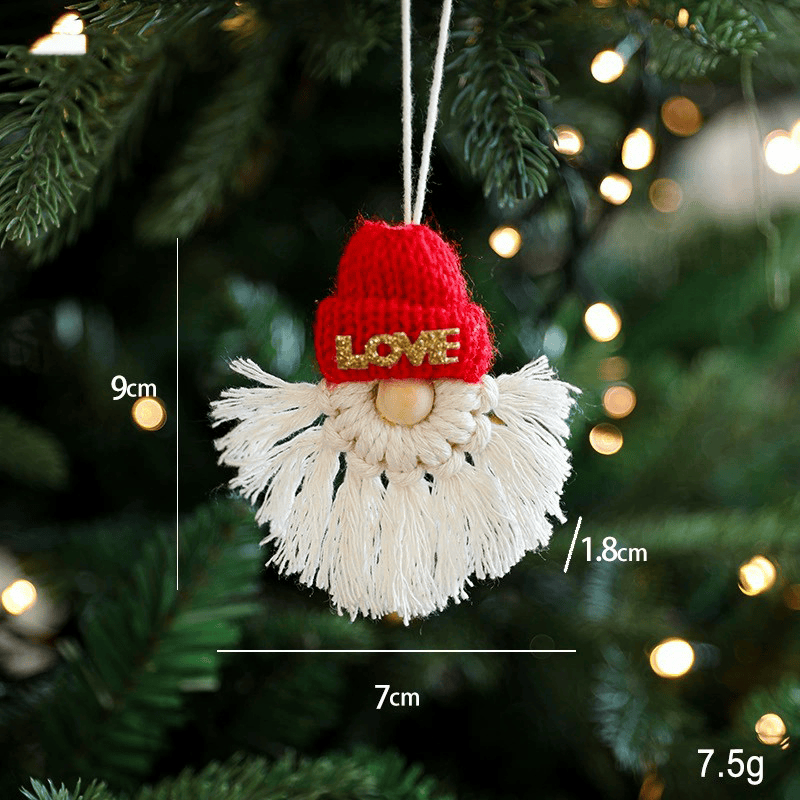 Rubbyoo Crochet Christmas Tree Decoration - Scandinavian Hanging Ornaments | Unique Holiday Craft - Santa Claus B - image 9