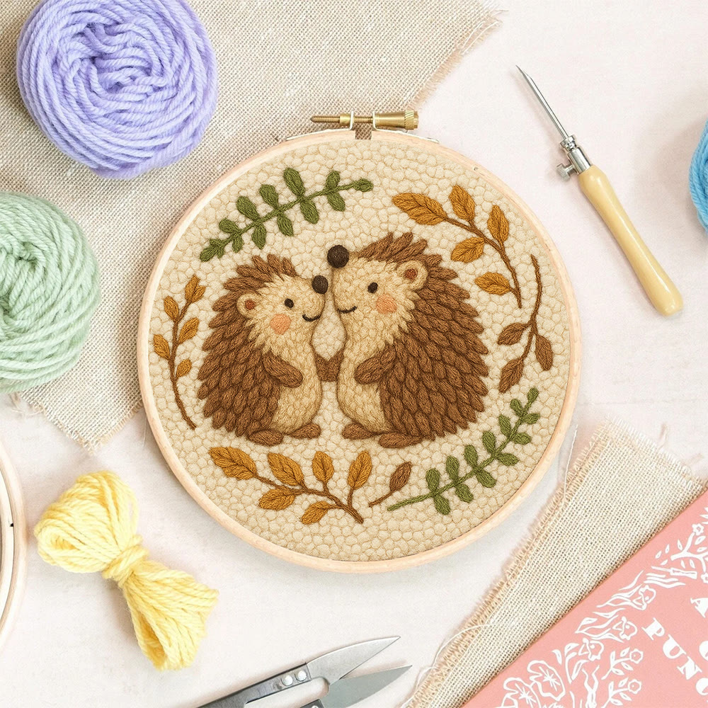 Heartwarming Hedgehog Punch Needle Kit - Cute Animal Handicraft | Perfect Needlework For Craft Lovers - image 7
