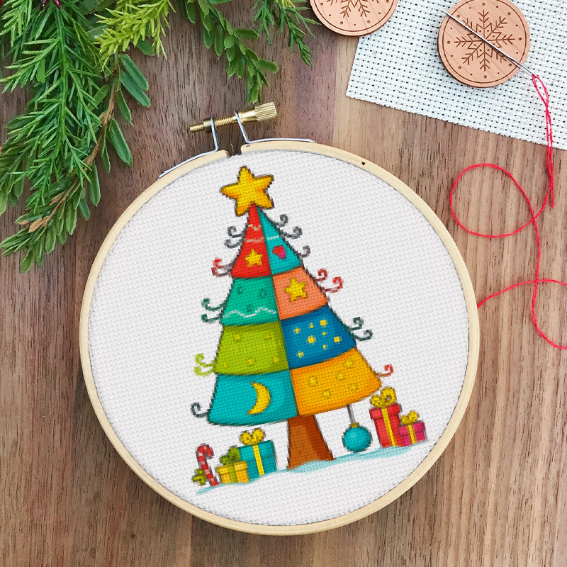  Cross Stitch Kit - Stylish Christmas Tree | Holiday Handmade Gifts | Nice For Christmas Decoration - image 6