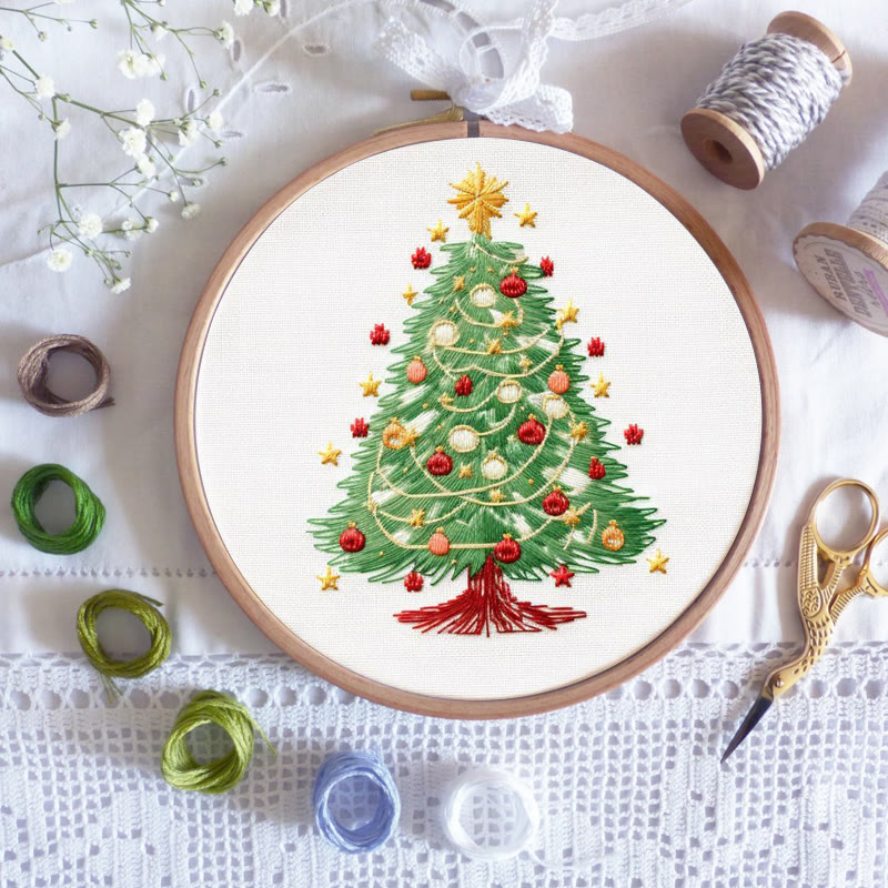 Rubbyoo Embroidery Kit-  Christmas  Festival Tree - image 6