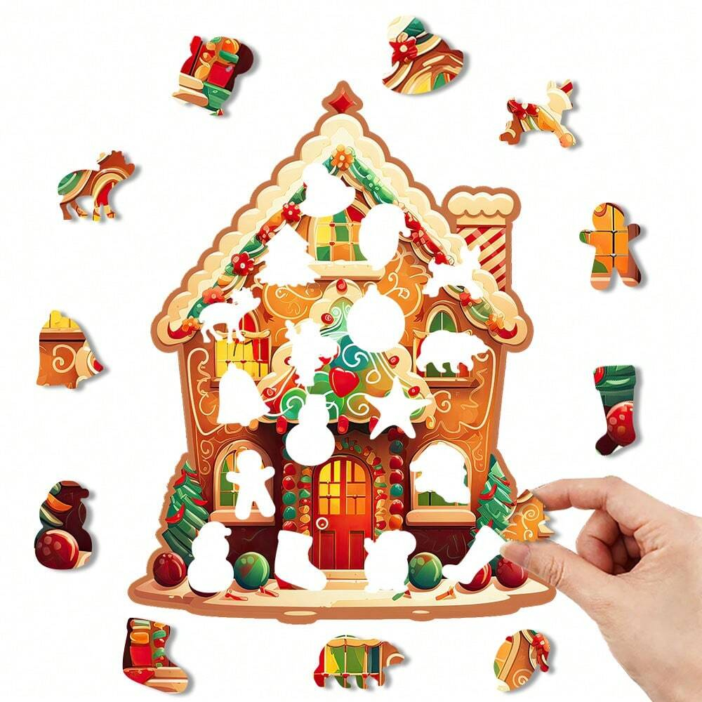 Christmas Cottage - Wooden Jigsaw Puzzles