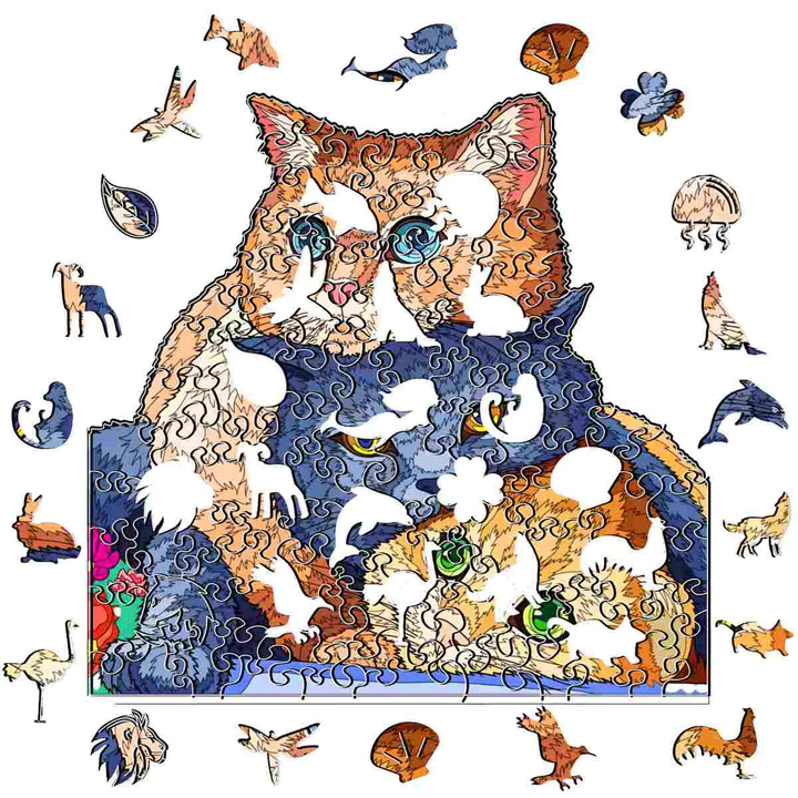 Whisker Wonderland Cat - Jigsaw Puzzle