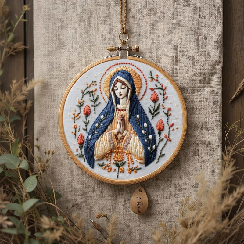 Rubbyoo Embroidery Kit - Virgin Mary | Catholic Religious Handicraft | Perfect For Christian Gift  - image 5