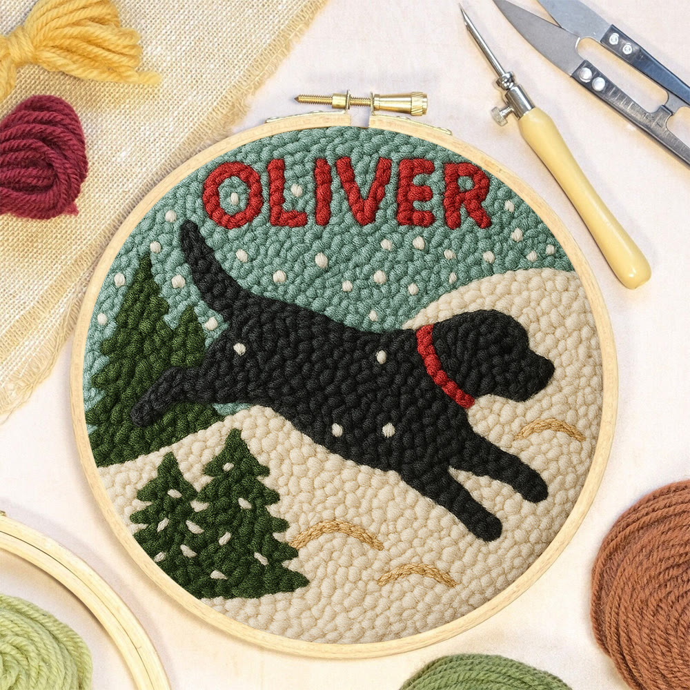 Winter Dog Punch Needle Kit – Cozy Seasonal Diy | Thoughtful Holiday Gift - image 7