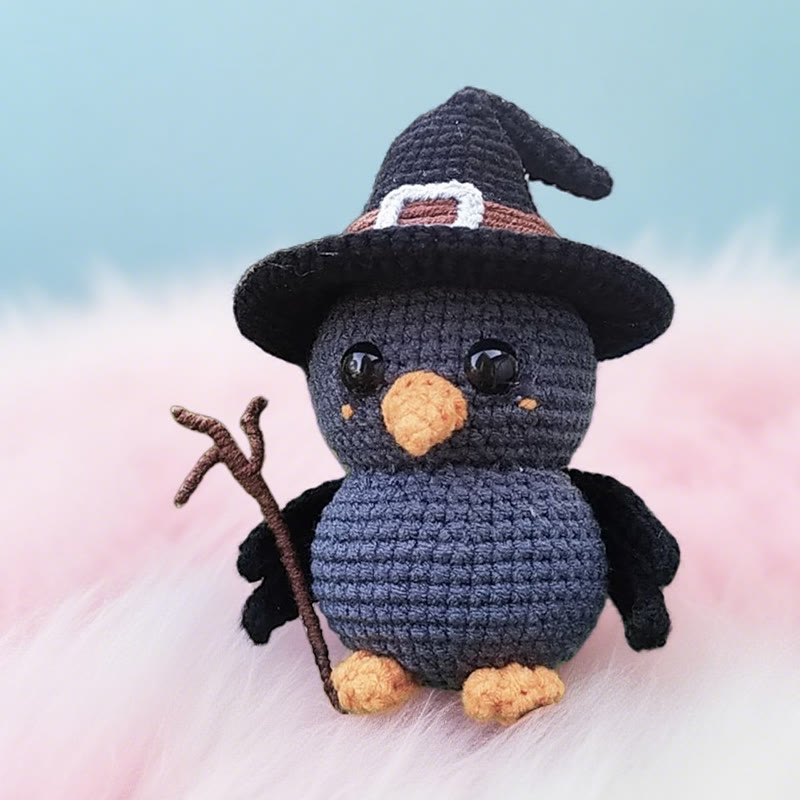 Diy Handmade Magical Wizard Raven Crochet Kit - Perfect Halloweem Gifts | Mini Backpack Accessories - image 5