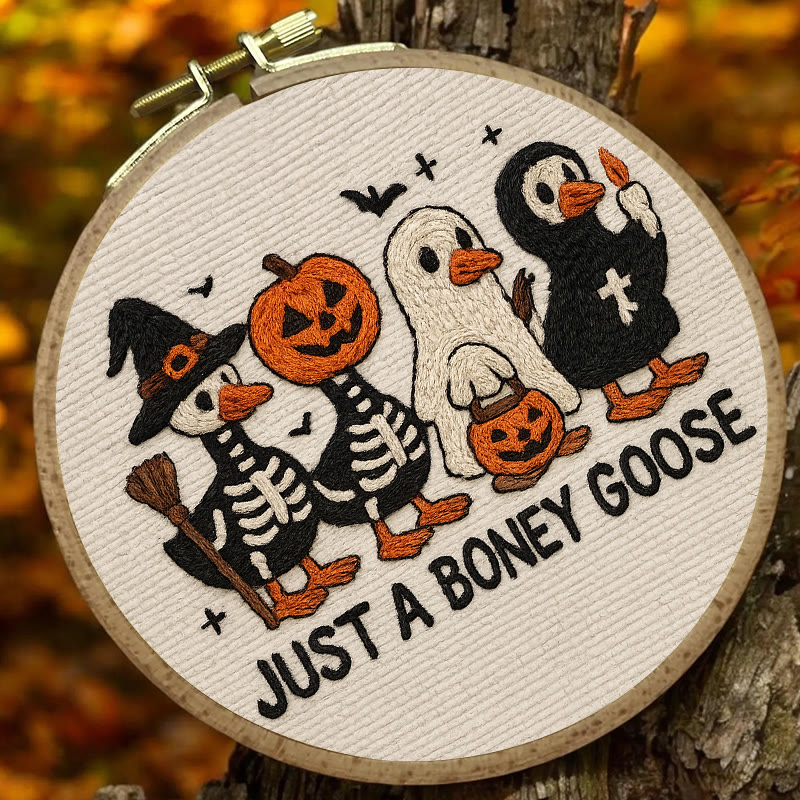 Rubbyoo Embroidery Kit - Boney Goose | Spooky Halloween Animal | Handmade Gift Idea - image 5
