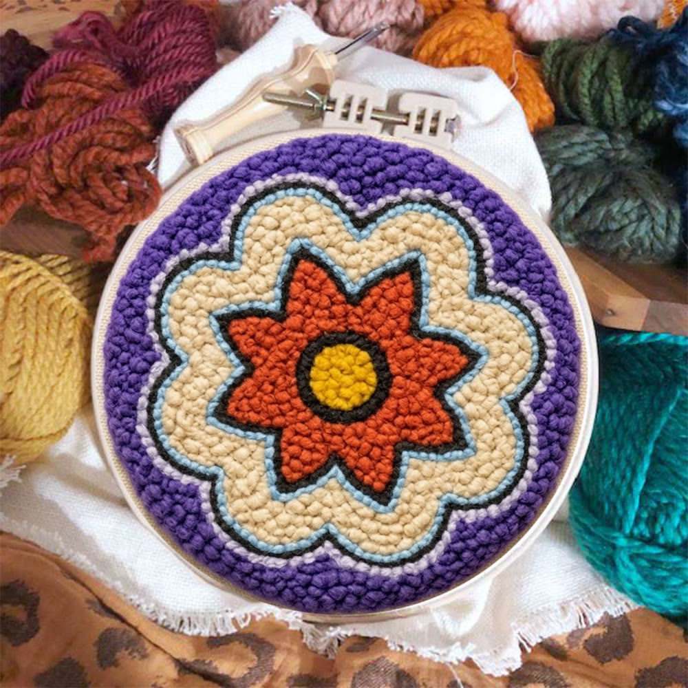 Mandala Bloom Punch Needle Kit - Handmade Desk Ornament | Perfect Craft For Beginner - image 7