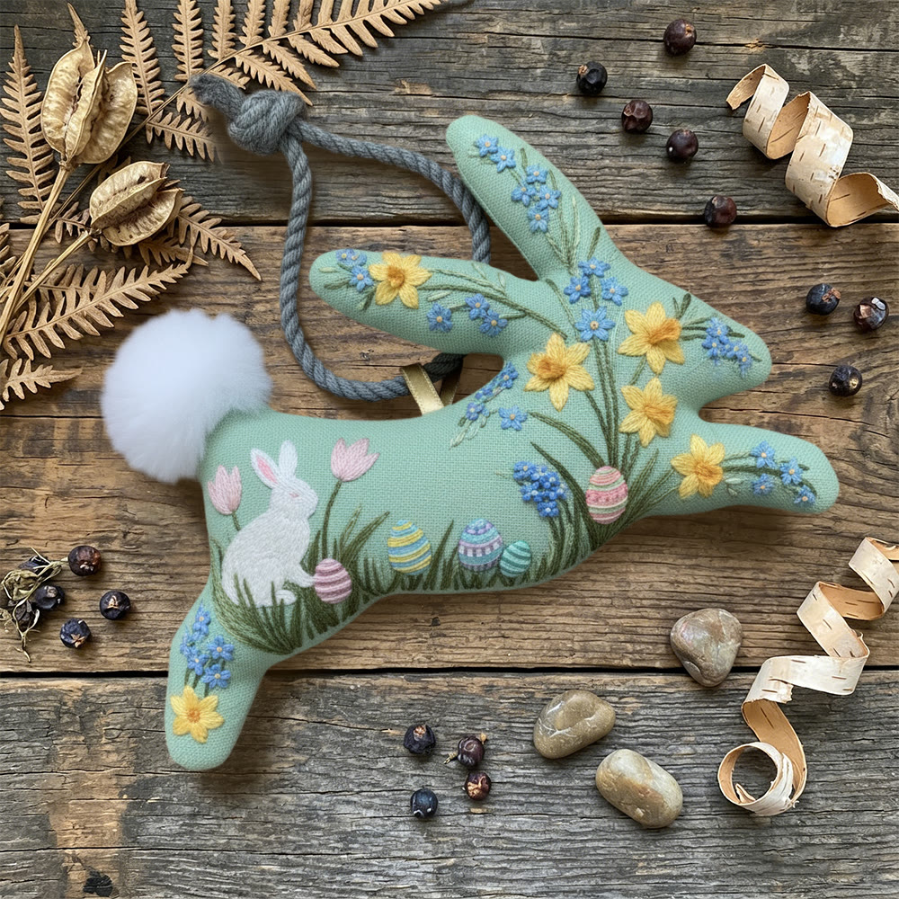 Rubbyoo Rabbit Embroidery Kit - Easter Bunny | Creative Spring Decor | Diy Holiday Gift  - image 3