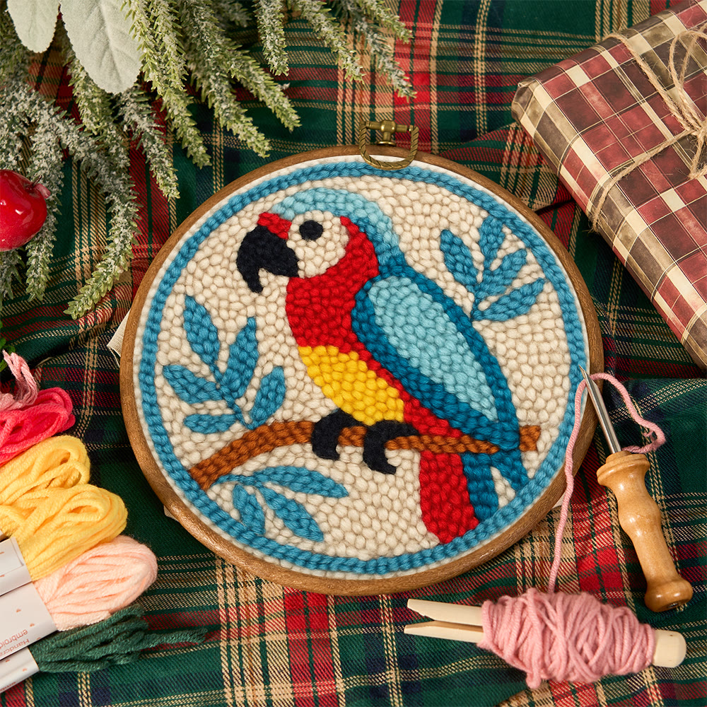 Parrot Tropical Punch Needle Kit - Geeky Decor Must-have | Fantasy Enthusiast Craft - image 12