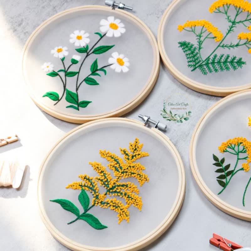 Beginner Embroidery kit| Needlepoint, DIY Craft Kit for adult