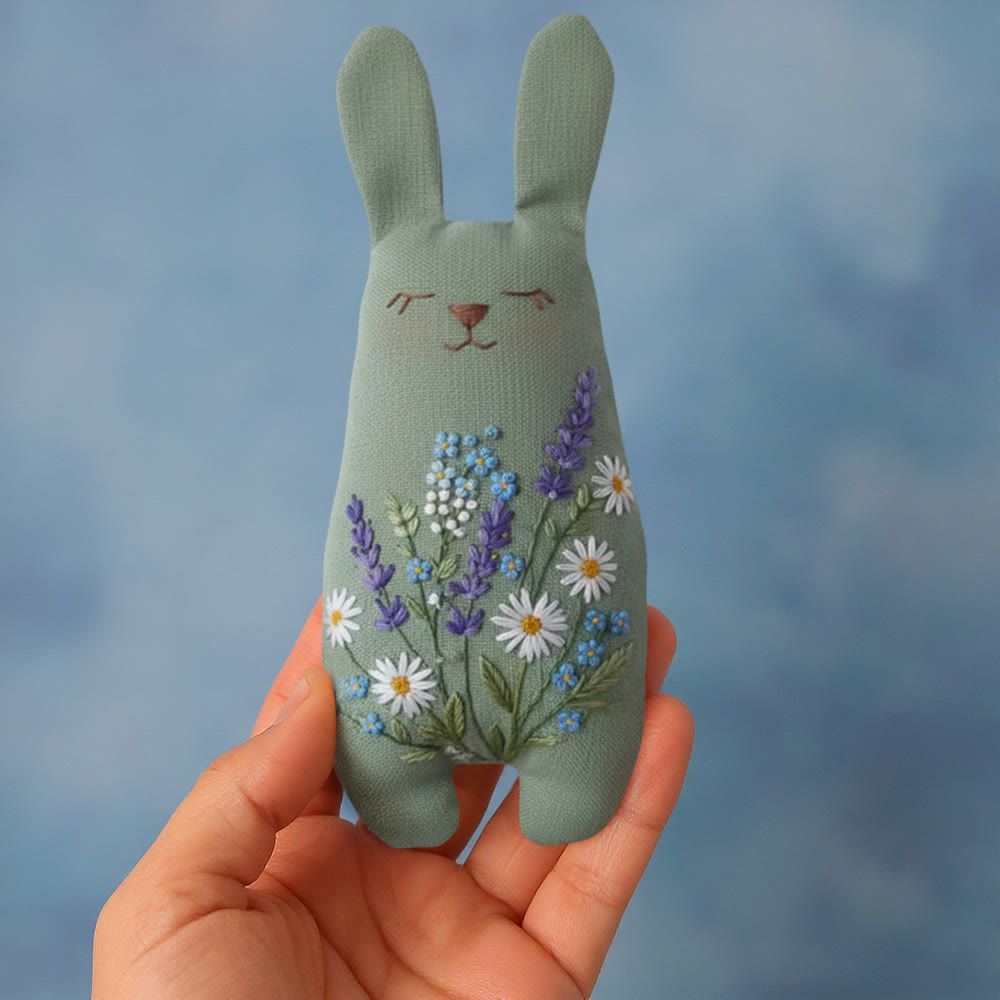 Rubbyoo Bunny Toy Embroidery Kit - Spring Charm | Handmade Bunny Craft  | Gift For Her  - image 4