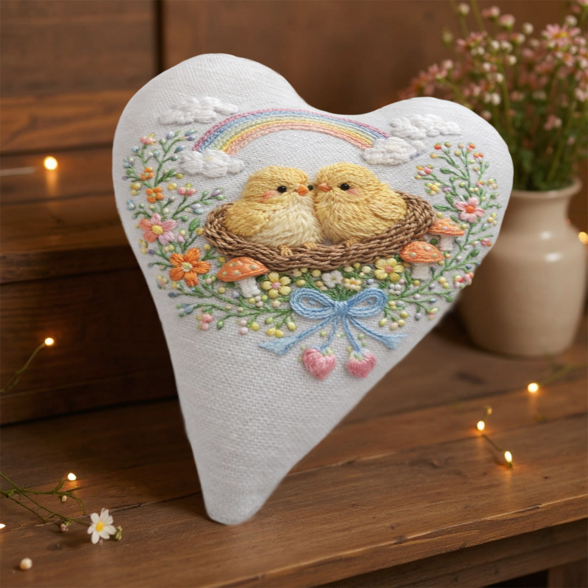 Rubbyoo Heart Embroidery Kit - Rainbow Nest Chicks | Exquisite Embroidery Craft | Top Gifting Pick - image 6