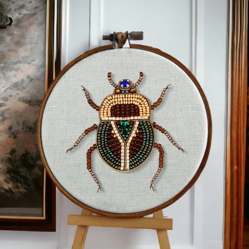 Rubbyoo Bead Embroidery Kit - Scarab Beetle | Diy Handmade Stitchwork | Easy Craft For Adults - image 5