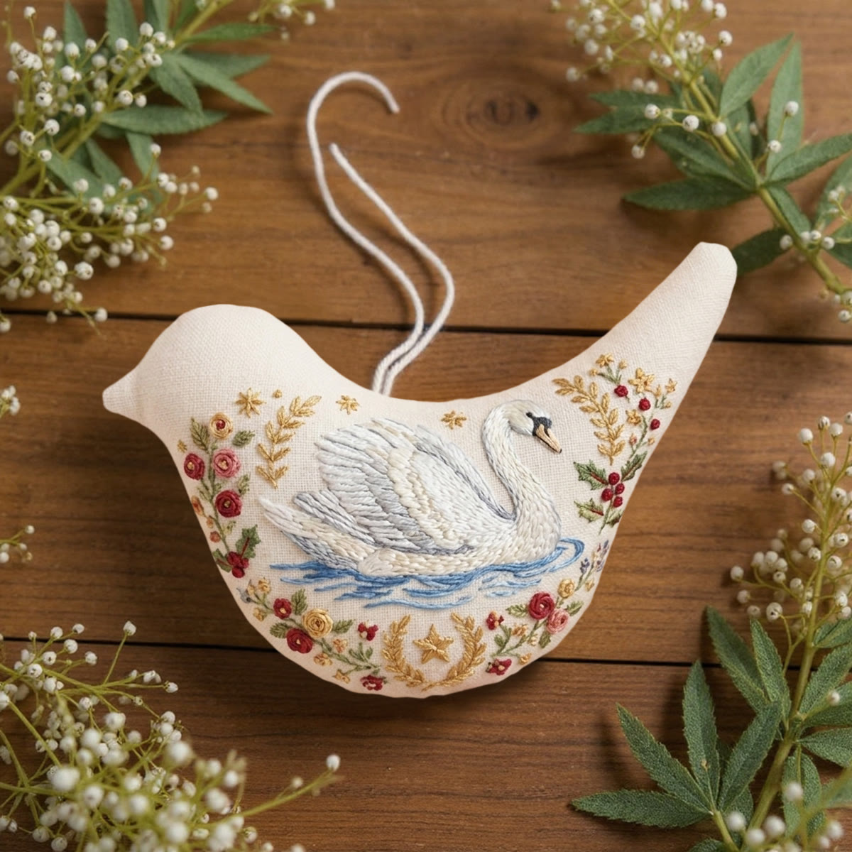 Rubbyoo Bird-shaped Embroidery Kit - Elegant Swan | Stuffed Animal Craft | Perfect Handmade Gift For Her - image 2