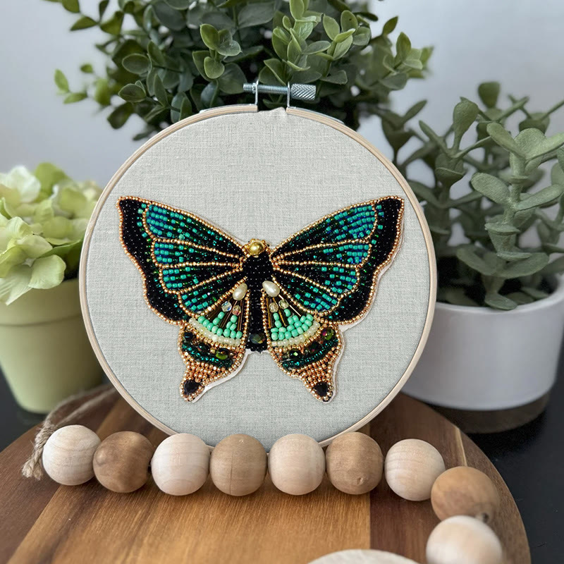 Rubbyoo Bead Embroidery Kit - Exquisite Butterfly | Diy Animal Craft | Unique Gift For Her - image 3