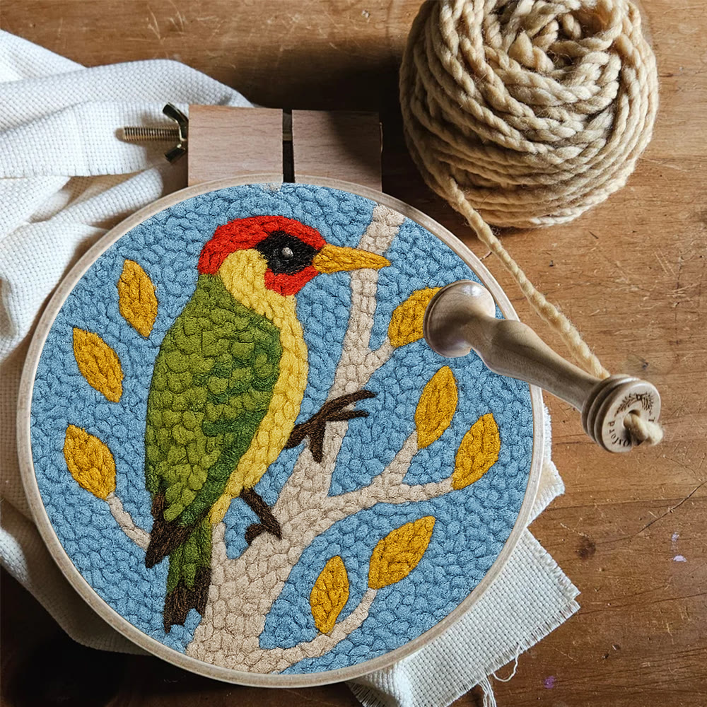 Woodpecker Branch Punch Needle Kit – Beginner-friendly Diy | Fresh Nature Home Ornament - image 8