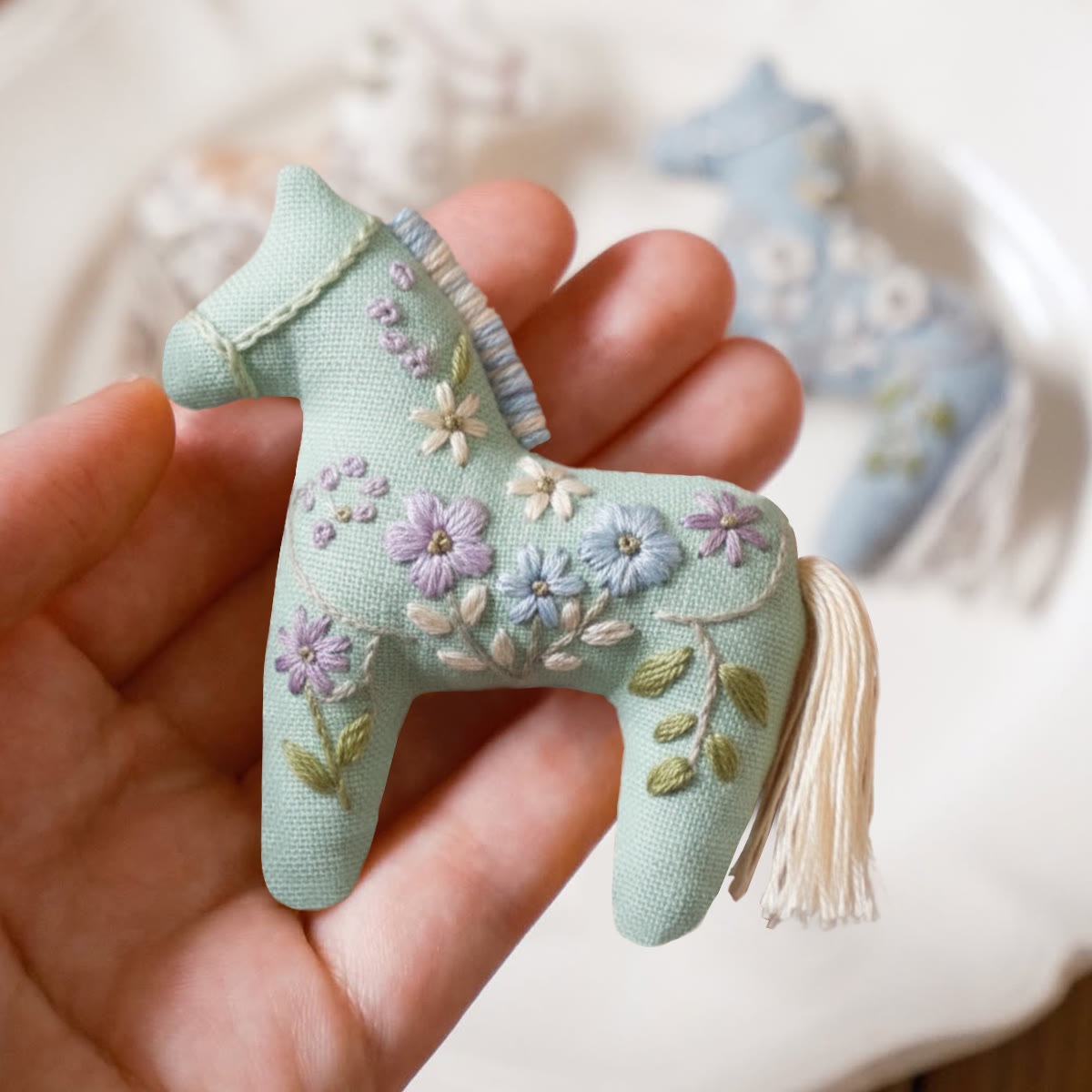 Rubbyoo Horse Embroidery Kit - Spring Flower | Diy Animal Craft | Handmade Gift For Her  - image 8