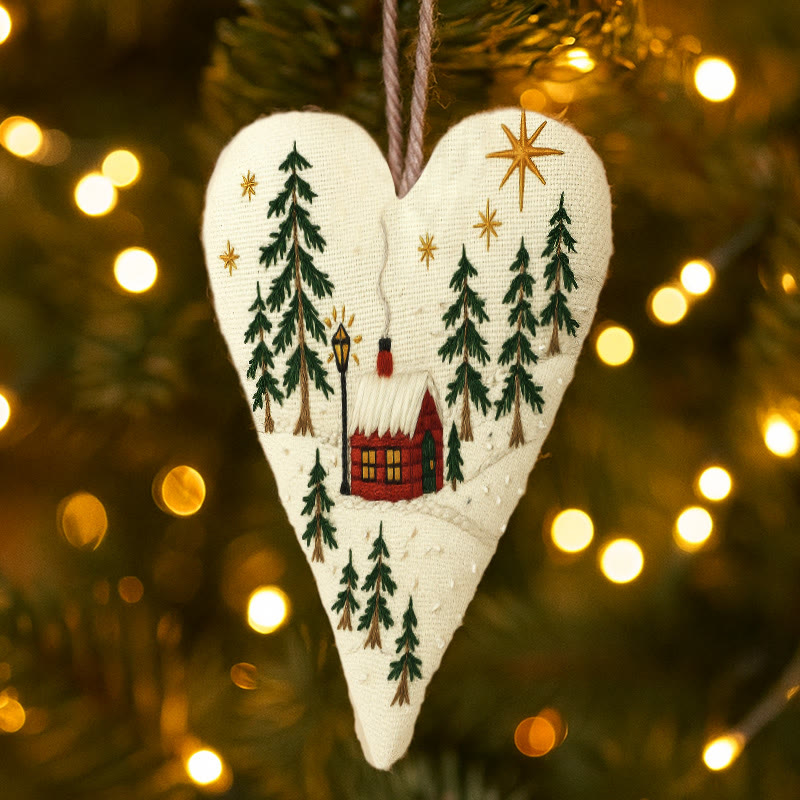 Rubbyoo Heart Embroidery Kit - Shining Night | Christmas Host Gift | Perfect Home Decor - image 6