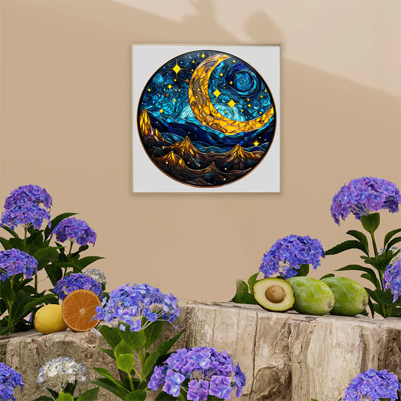 Rubbyoo Starry Night - Wooden Jigsaw Puzzle