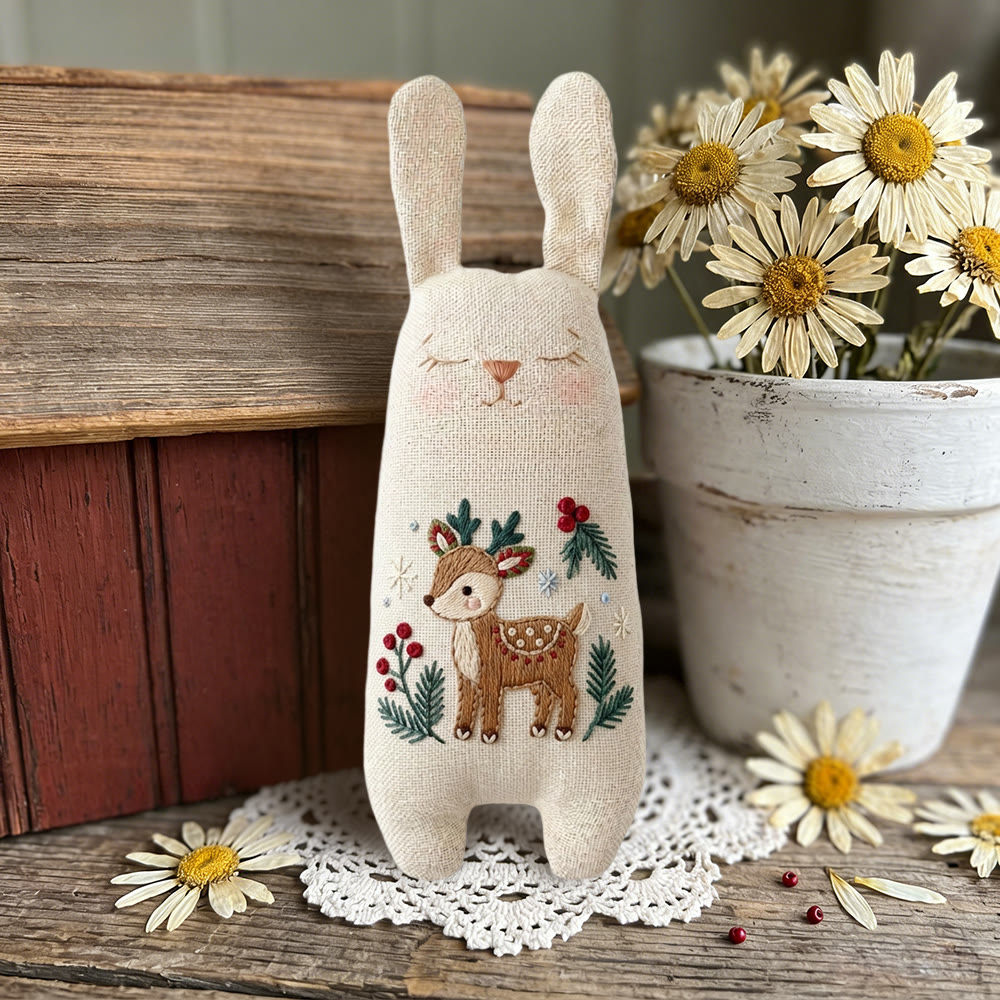 Rubbyoo Bunny Toy Embroidery Kit -  Little Elk | Beginner Embroidery |  Gifts For Children  - image 4