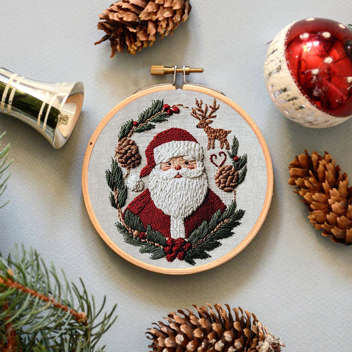 Rubbyoo Embroidery Kit - Santa Claus | Holiday Handmade Gifts | Diy Christmas Collection - image 4