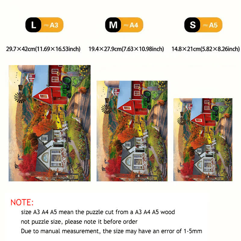 Rubbyoo Country Farm - Wooden Jigsaw Puzzle