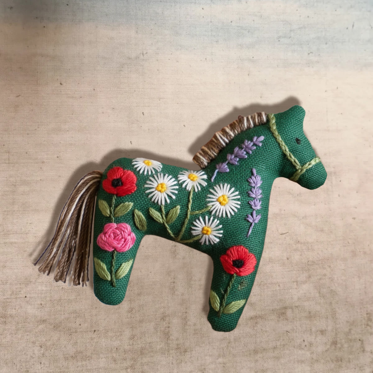 Rubbyoo Horse Embroidery Kit - Colourful Flower | Great Handmade Gifts | Creative Home Ornament - image 3