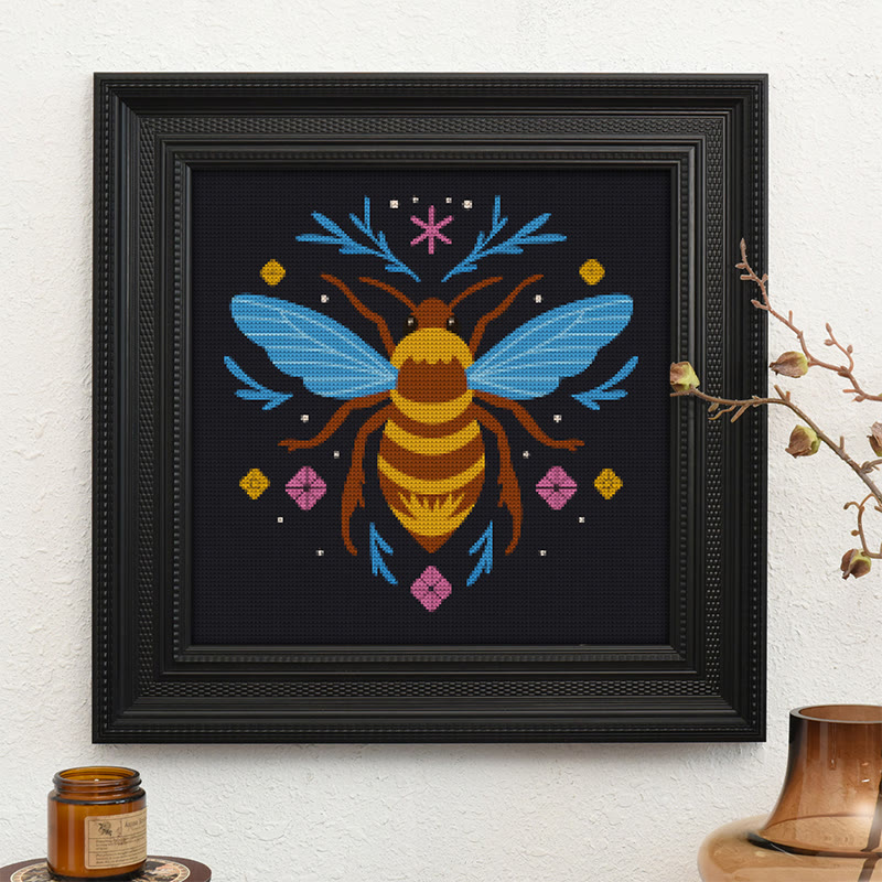  Cross Stitch Kit - Fantasy Bee | Diy Insect Handicraft | Unique Hanging Ornament  - image 10