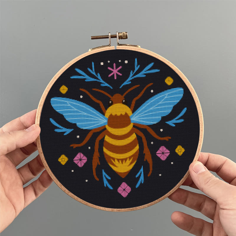  Cross Stitch Kit - Fantasy Bee | Diy Insect Handicraft | Unique Hanging Ornament  - image 3