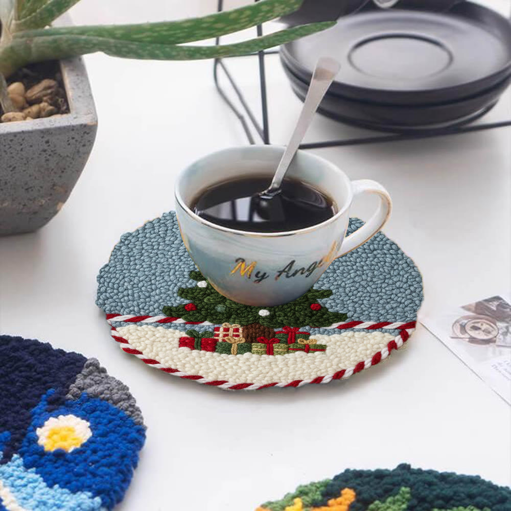 Festive Christmas Tree Punch Needle Kit – Beginner-Friendly Project | Cheerful Holiday Accent - image 5