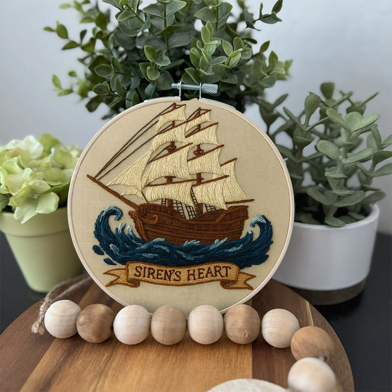 Rubbyoo Embroidery Kit -  Pirate Ship | Diy  Needle Craft | Wall Decoration Artwork  - image 5