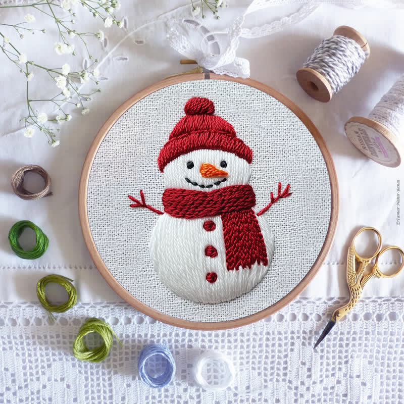 Rubbyoo Embroidery Kit -Snowman - image 8