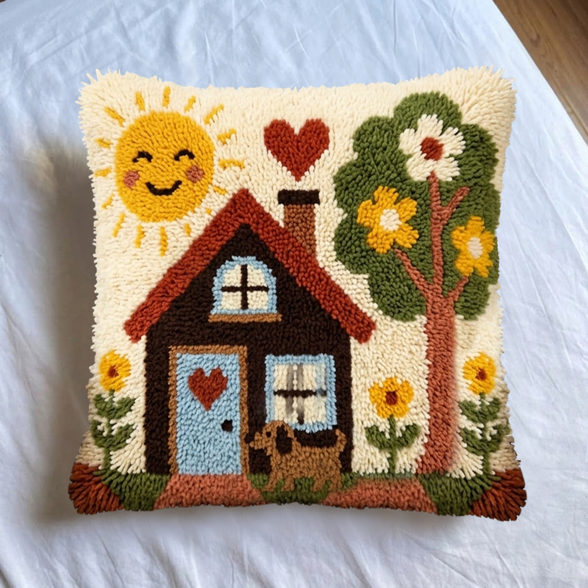 Rubbyoo Latch Hook Pillow Kit - Sunny Cottage Bliss | Handmade Pillow Cover | New Home Accent - image 7