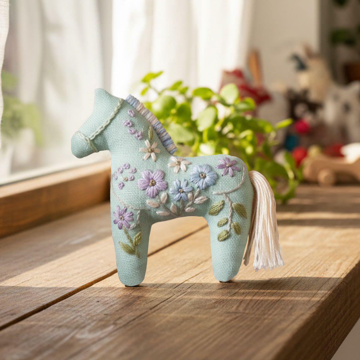 Rubbyoo Horse Embroidery Kit - Spring Flower | Diy Animal Craft | Handmade Gift For Her  - image 4