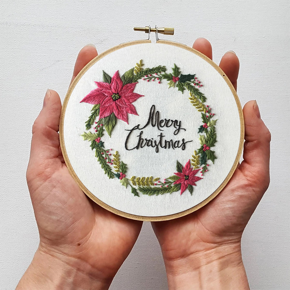 Rubbyoo Embroidery Kit -Merry Christmas Wreath  - image 6