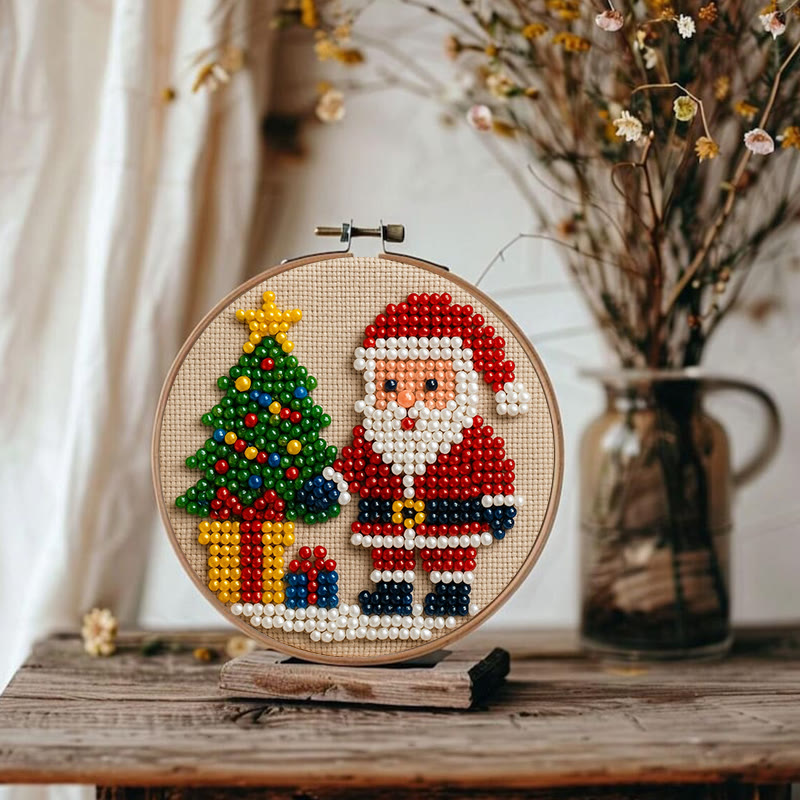 Rubbyoo Bead Embroidery Kit - Marry Christmas | Holiday Diy Artwork | Nice For Home Decor - image 11