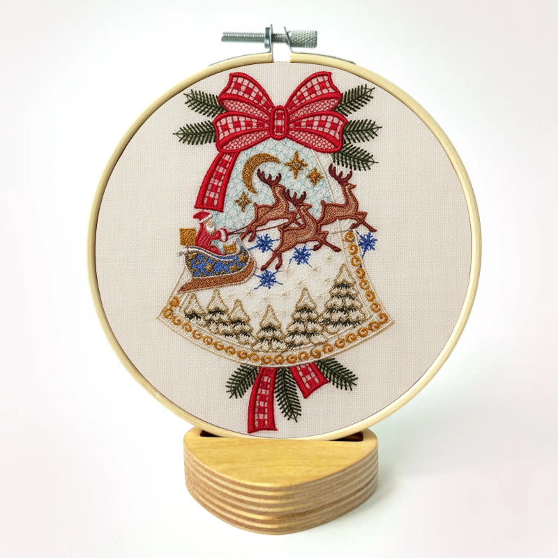Rubbyoo Embroidery Kit - Christmas Bell | Diy Christmas Tree Hanging | Unique Holiday Decoration - image 12