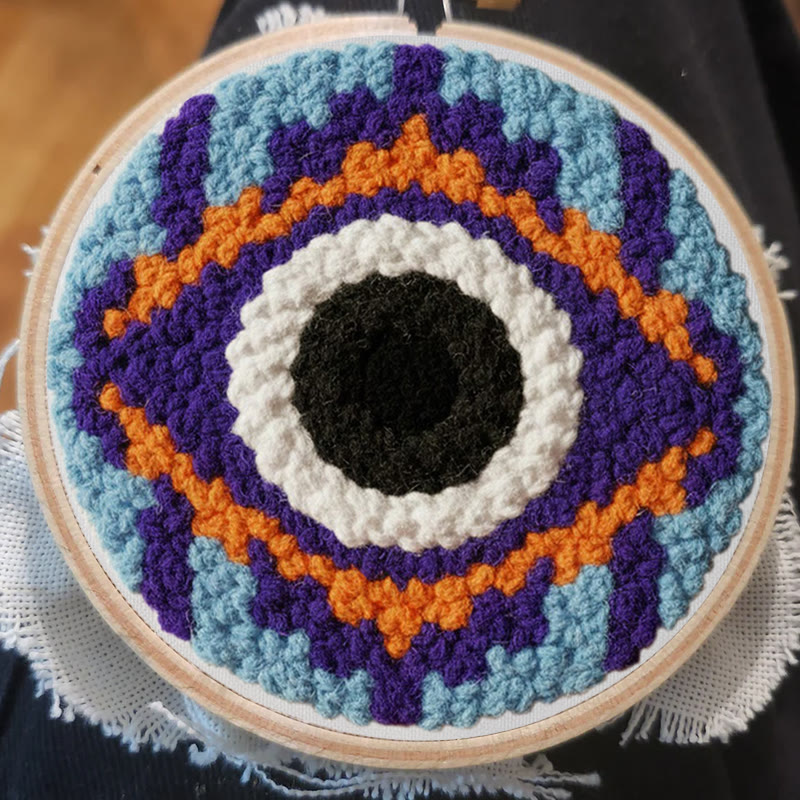 Bohemian Evil Eye Punch Needle Kit - Unique Diy | Bold Home Addition - image 6