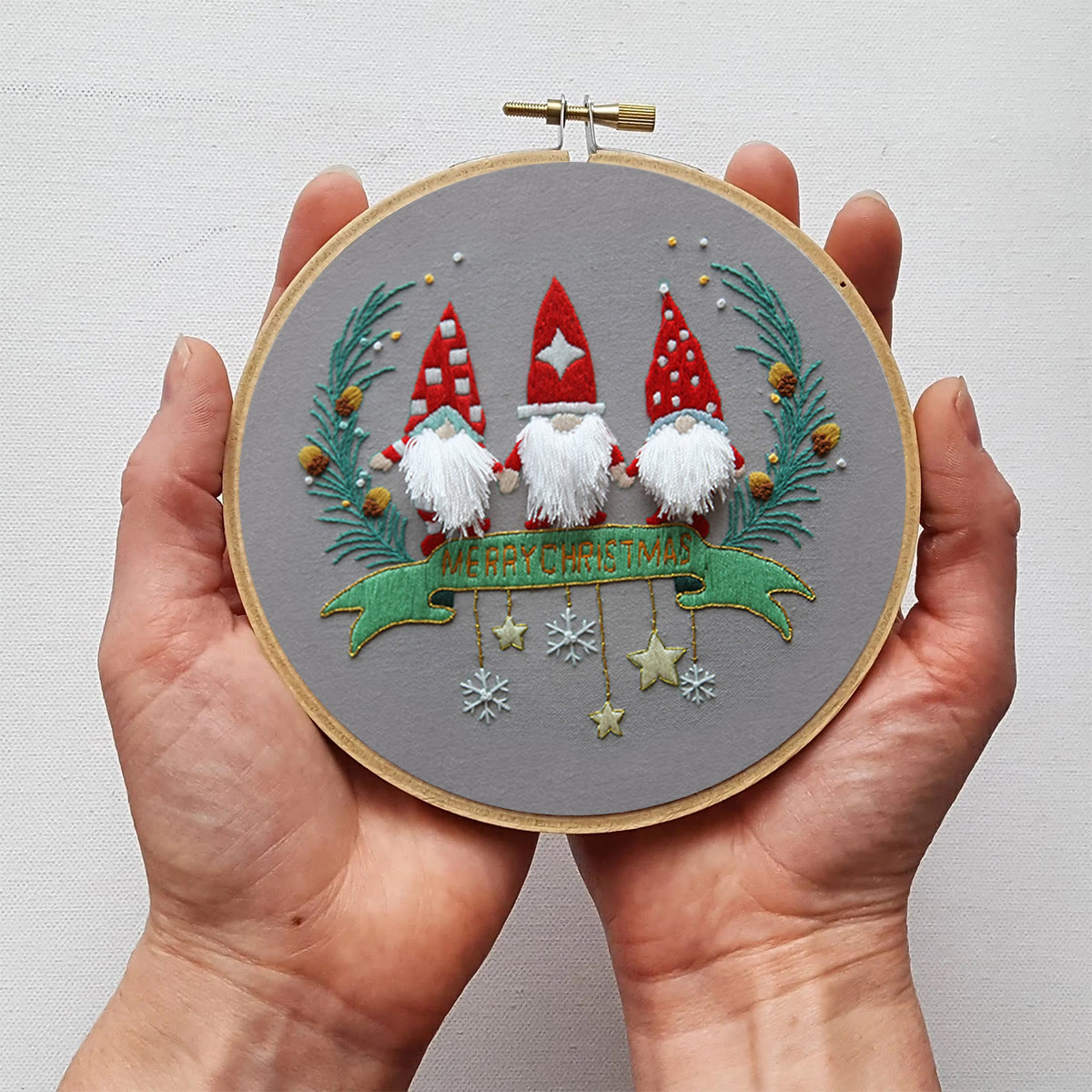Rubbyoo Embroidery Kit-Three Santa Claus  - image 6