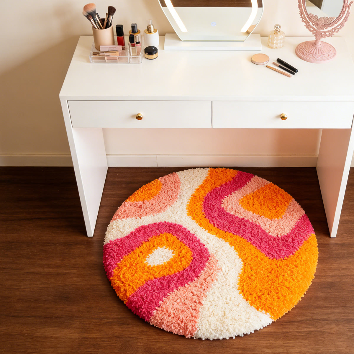 Rubbyoo Latch Hook Rug Kit - Sunset Whirl | Diy Bedroom Decoration | Unique Beginner Craft - image 8