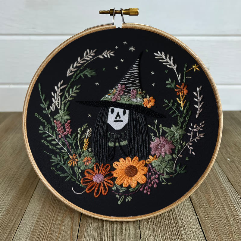 Rubbyoo Embroidery Kit - Halloween Witch | Diy Needlework For Craft Lover | Holiday Home Decor - image 6