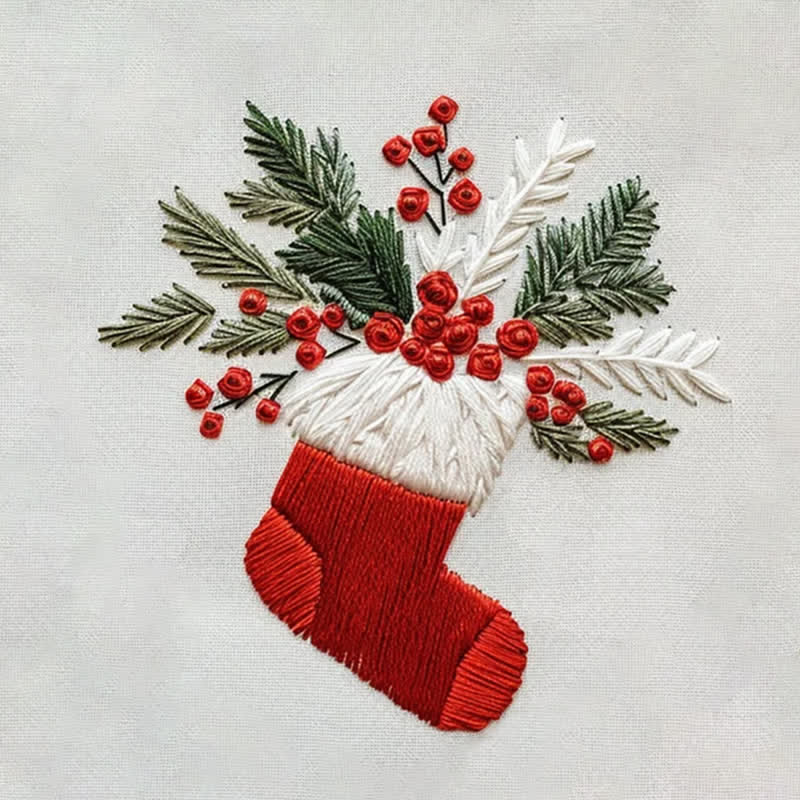 Rubbyoo Embroidery Kit - Christmas Socks - image 10
