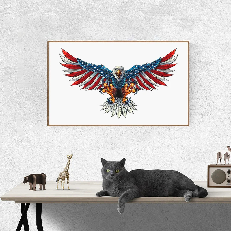 American Flag Bald Eagle - Wooden Jigsaw Puzzles