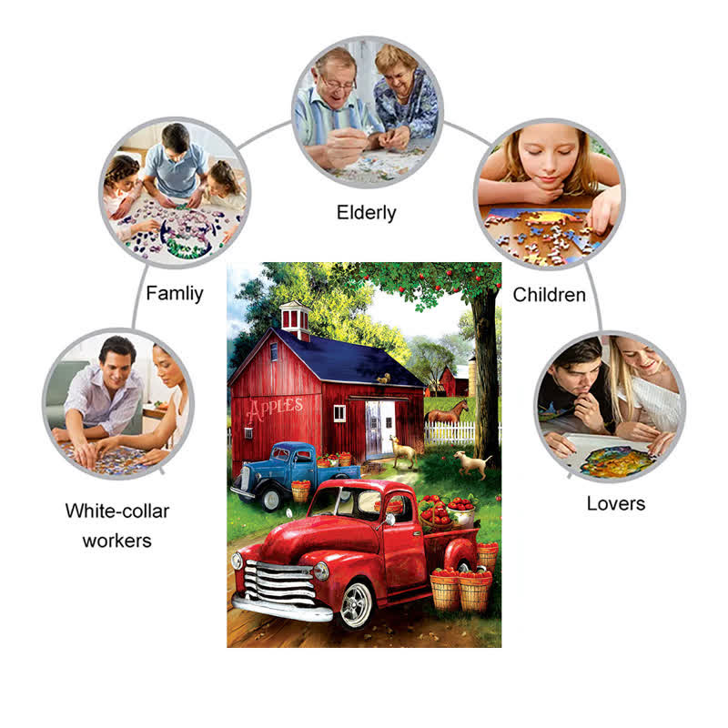 Rubbyoo Apples for Sale - Wooden Jigsaw Puzzle